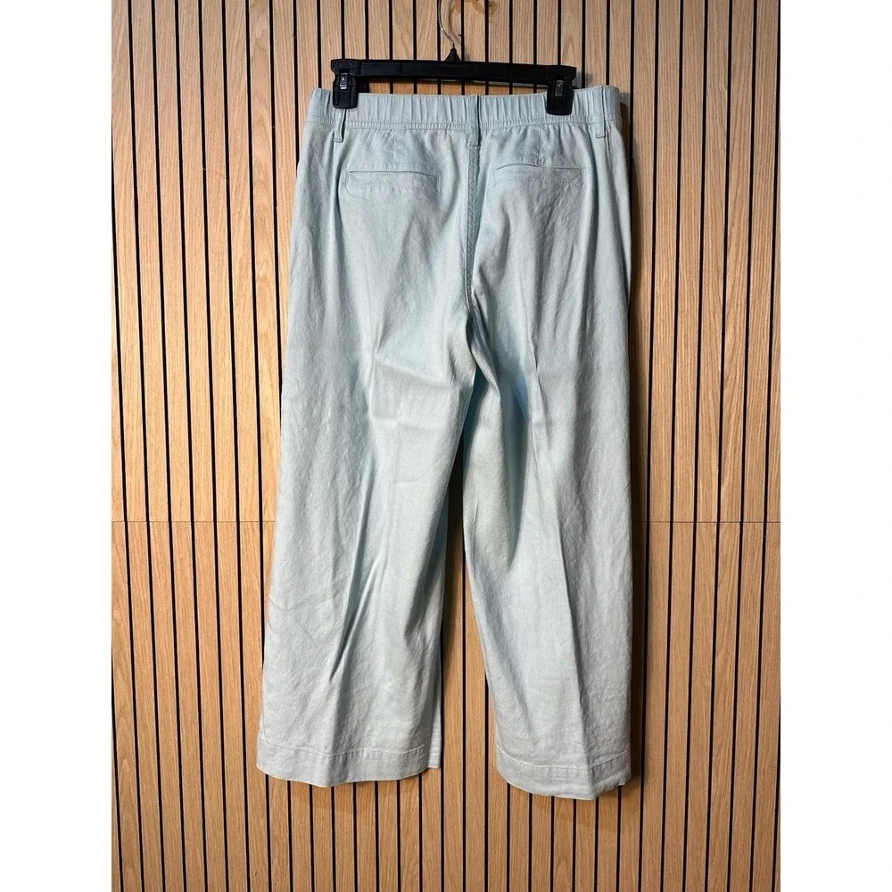 J.Jill Linen Stretch Light Blue Wide Leg Pants (Size Small, Blue, EUC)